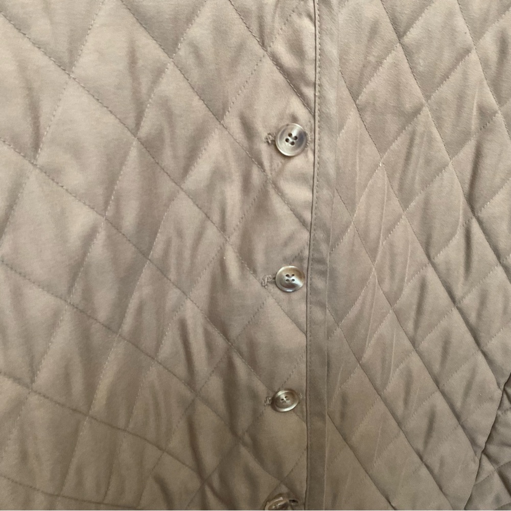 Pendleton Camel Brown Quilted Lightweight Button … - image 2